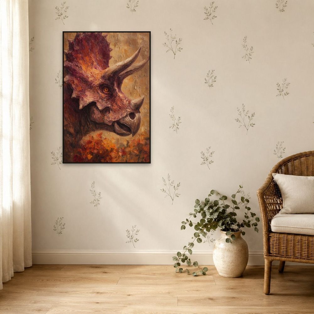 Impasto Triceratops — animals wall art print by Brunelvi — view 5