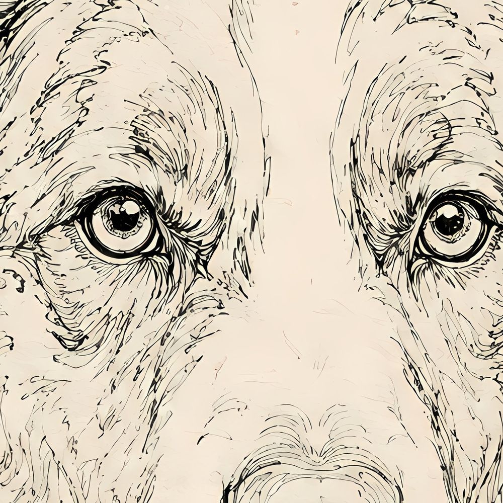 Ink Australian Shepherd — animals wall art print by Brunelvi — view 2