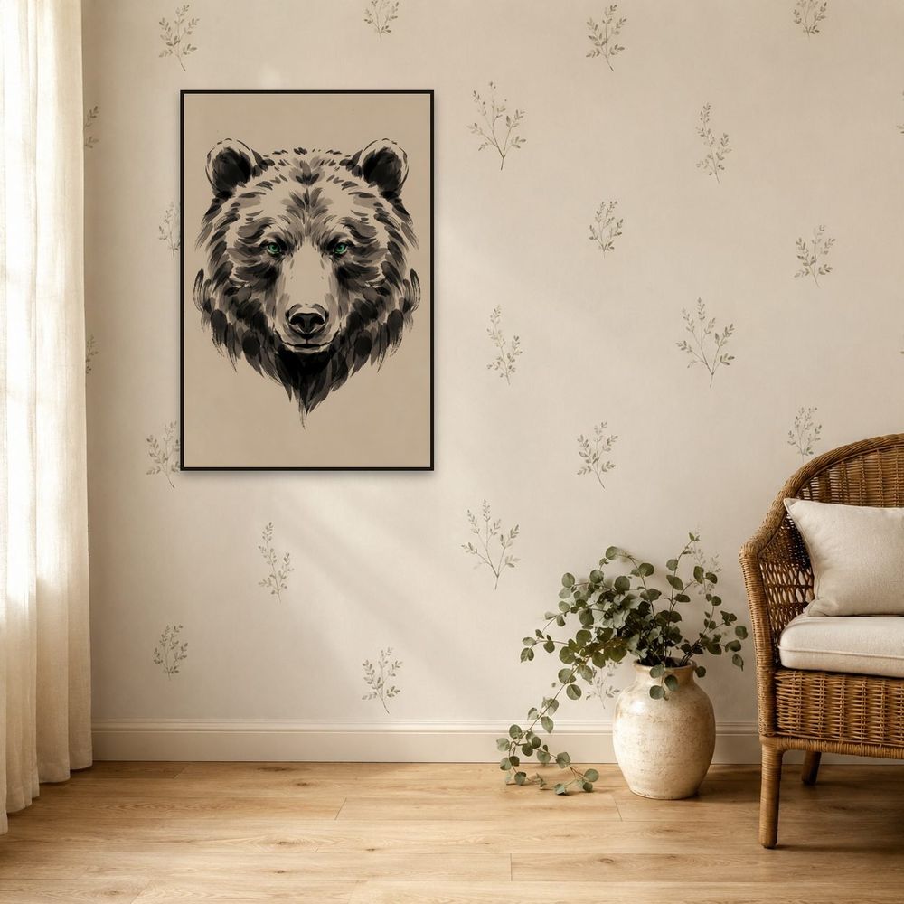 Ink Bear — animals wall art print by Brunelvi — view 5