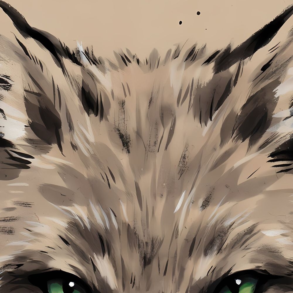 Ink Fox — animals wall art print by Brunelvi — view 2