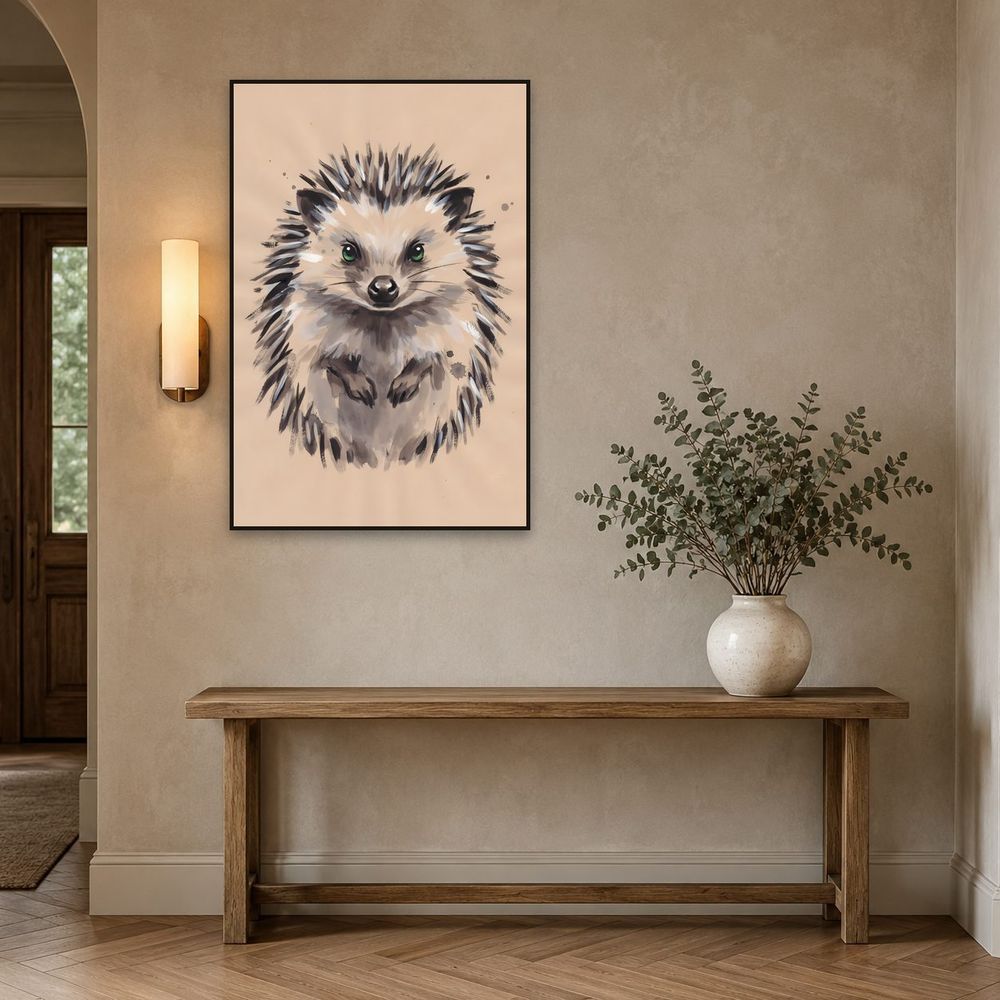 Ink Hedgehog — animals wall art print by Brunelvi — view 3