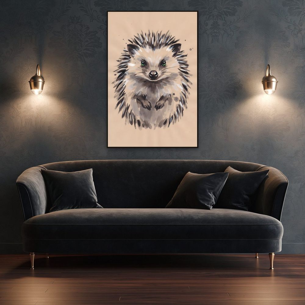 Ink Hedgehog — animals wall art print by Brunelvi — view 4
