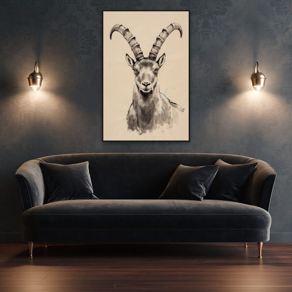 Ink Ibex — animals wall art print by Brunelvi — view 4