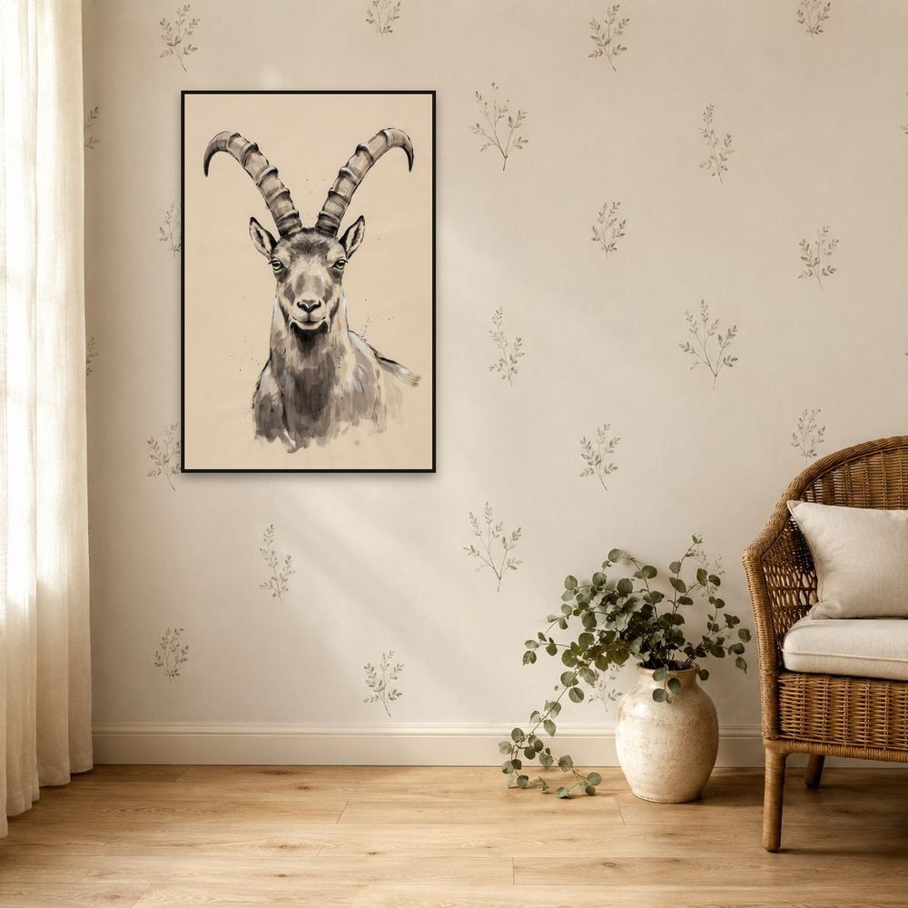 Ink Ibex — animals wall art print by Brunelvi — view 5