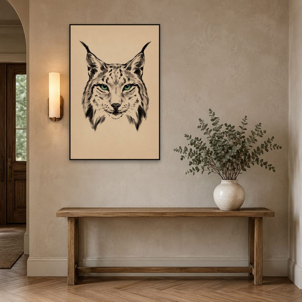 Ink Lynx — animals wall art print by Brunelvi — view 3