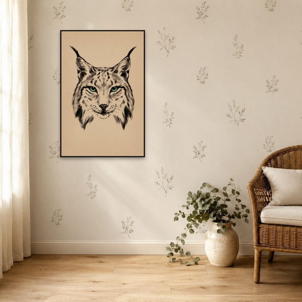 Ink Lynx — animals wall art print by Brunelvi — view 5