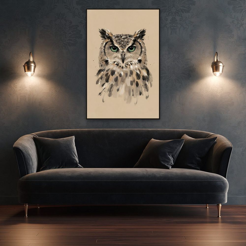 Ink Owl — animals wall art print by Brunelvi — view 4
