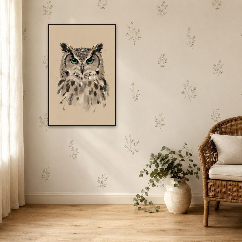 Ink Owl — animals wall art print by Brunelvi — view 5