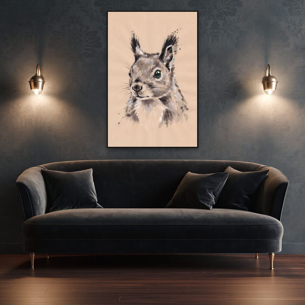 Ink Squirrel — animals wall art print by Brunelvi — view 4