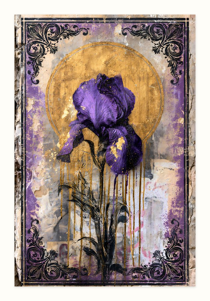 Iris Street Art street art wall art by Brunelvi