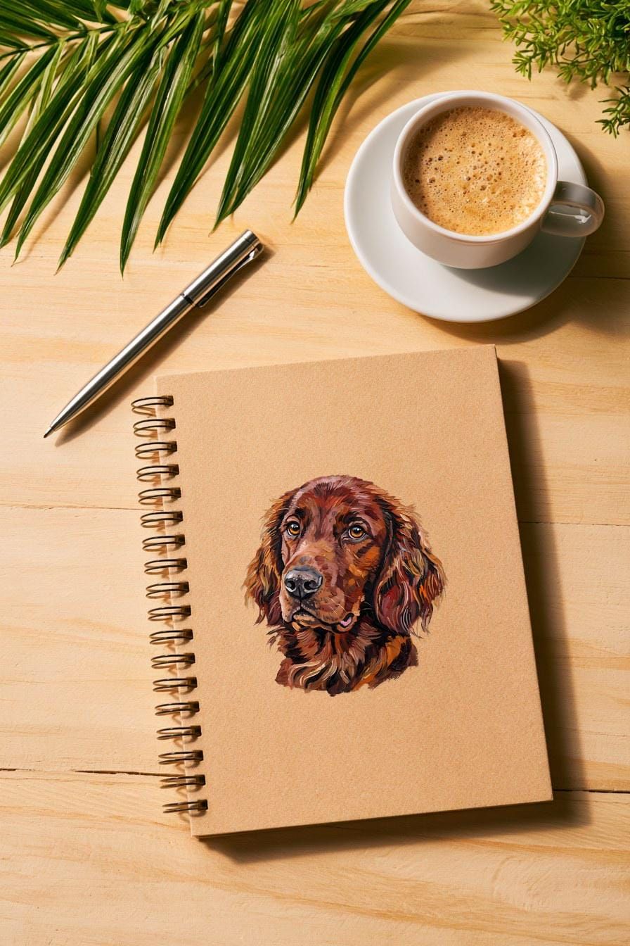 Irish Setter Oil Painting Clipart — animal clipart clipart by Brunelvi — view 4