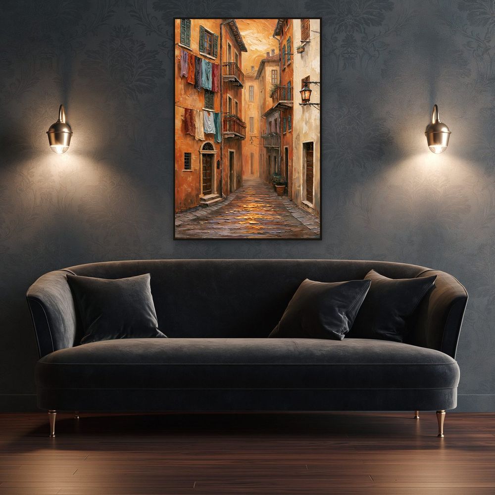 Italian Alley Laundry — landscapes wall art print by Brunelvi — view 4