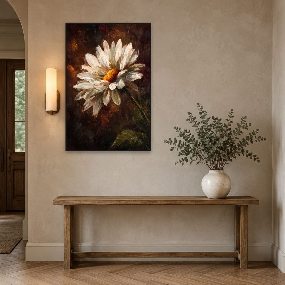 Ivory Oxeye Daisy — florals wall art print by Brunelvi — view 3