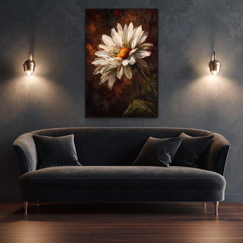 Ivory Oxeye Daisy — florals wall art print by Brunelvi — view 4