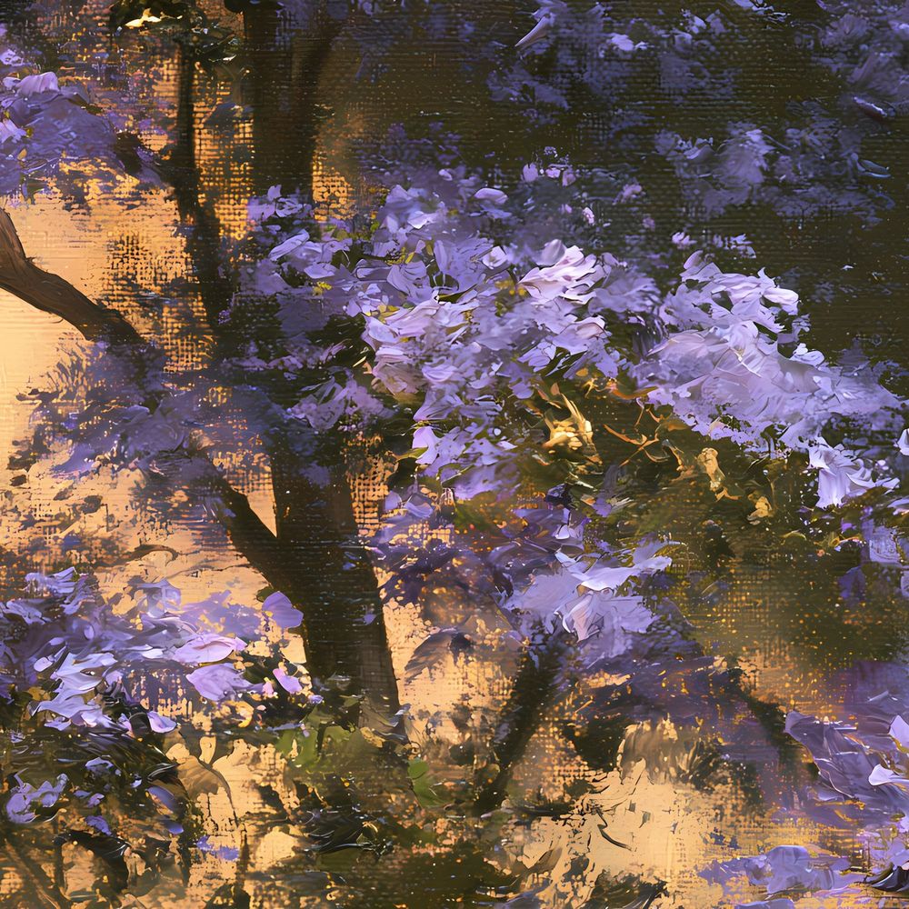 Jacaranda Golden Light — landscapes art print by Brunelvi — view 2