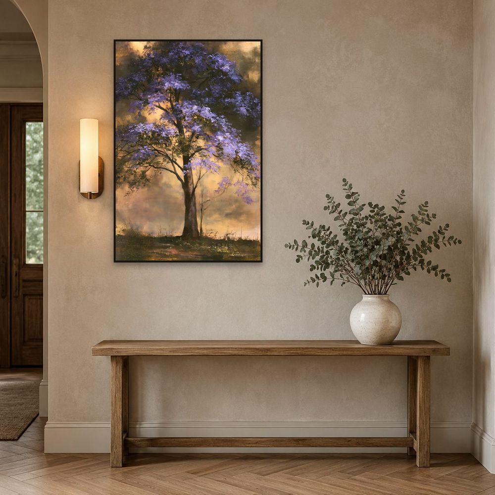 Jacaranda Golden Light — landscapes art print by Brunelvi — view 3