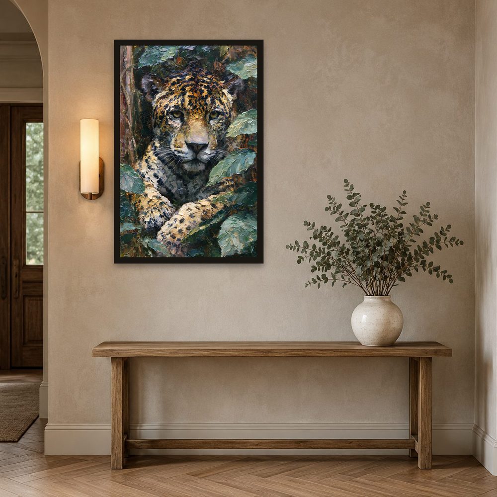 Jaguar II impasto oil painting wall art by Brunelvi — Ansicht 2