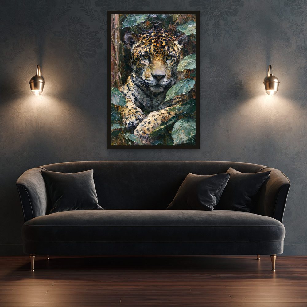 Jaguar II impasto oil painting wall art by Brunelvi — Ansicht 3