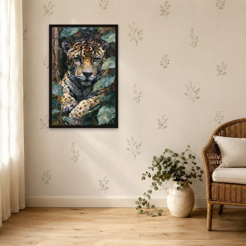 Jaguar II impasto oil painting wall art by Brunelvi — Ansicht 4