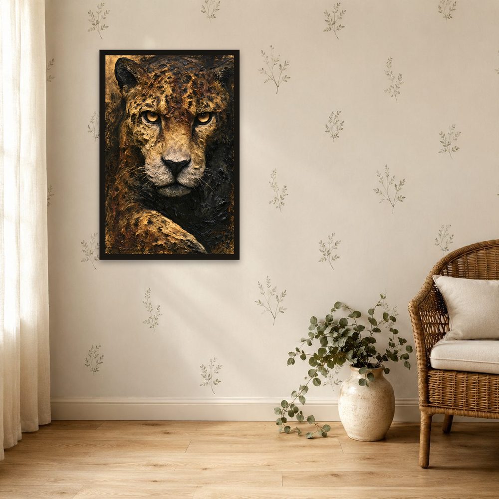 Jaguar impasto oil painting wall art by Brunelvi — Ansicht 4