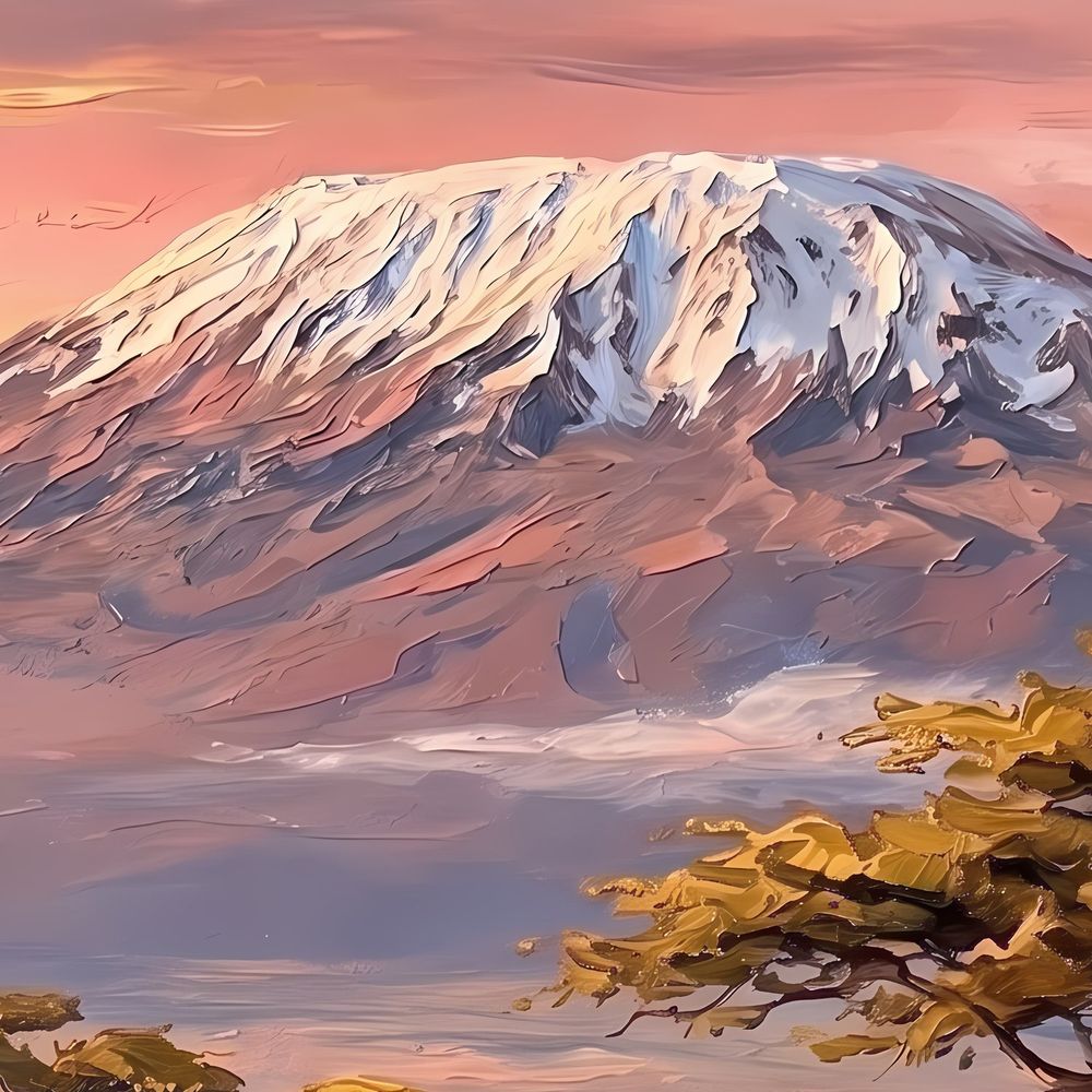 Kilimanjaro Elephants — landscapes wall art print by Brunelvi — view 2