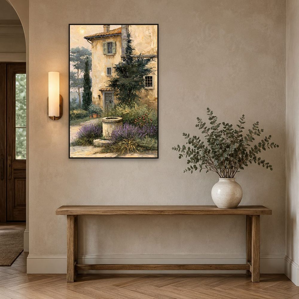 Lavender Well Farmhouse — landscapes wall art print by Brunelvi — view 3