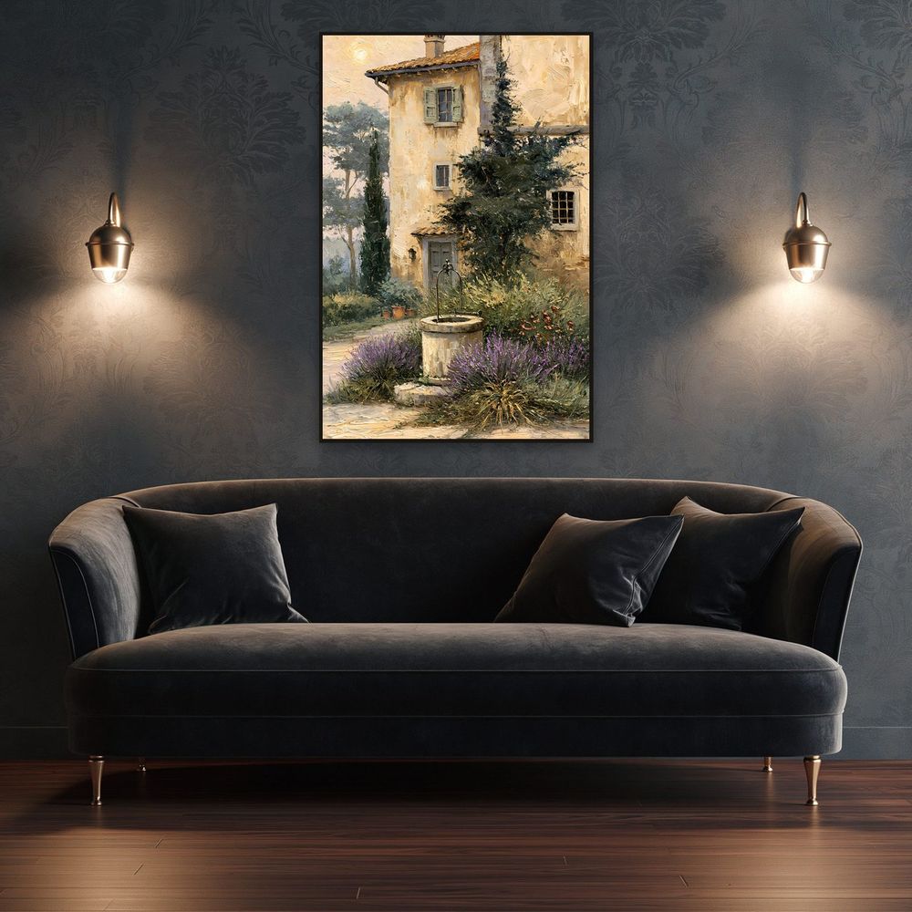 Lavender Well Farmhouse — landscapes wall art print by Brunelvi — view 4