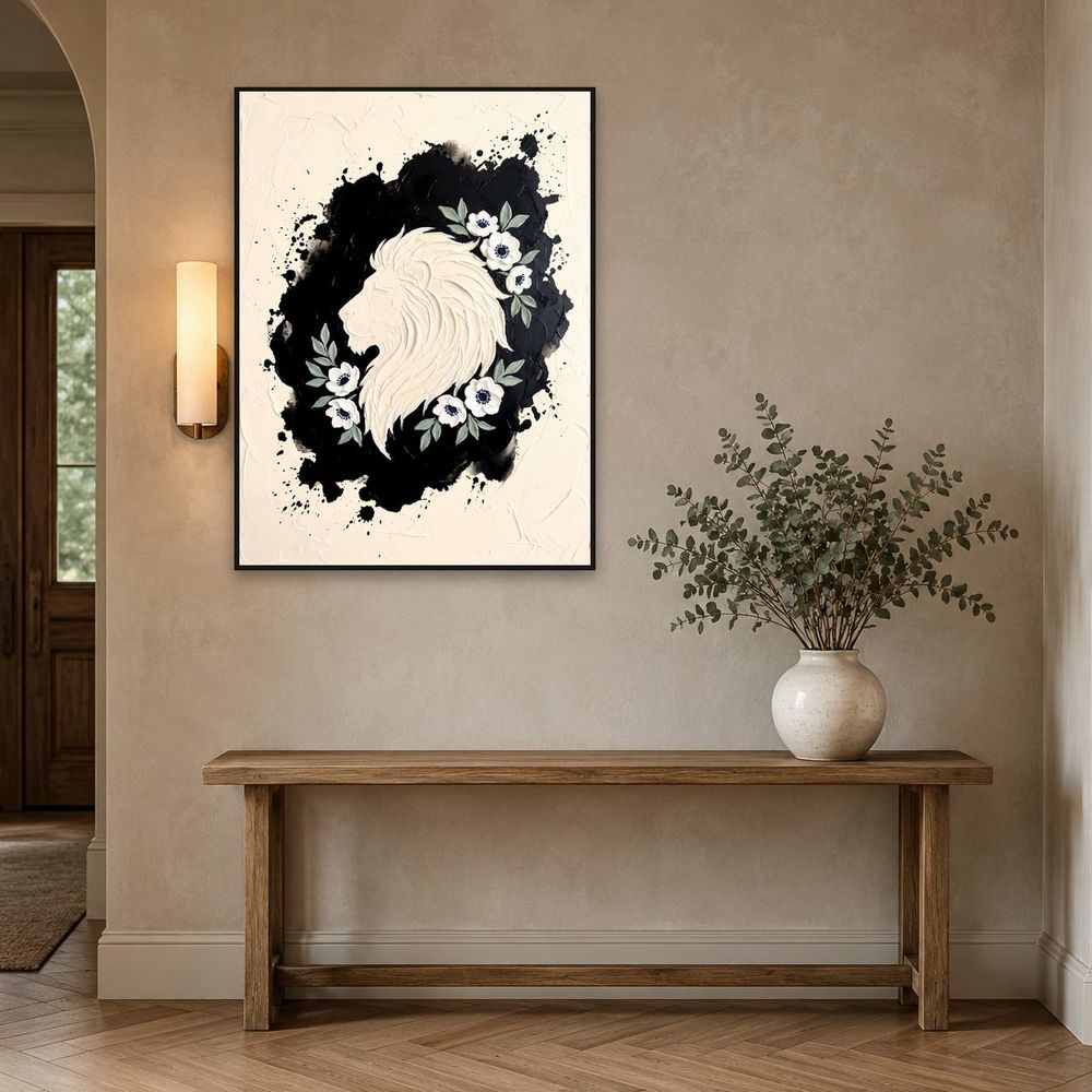 Leo Lion Zodiac — zodiac wall art print by Brunelvi — view 3