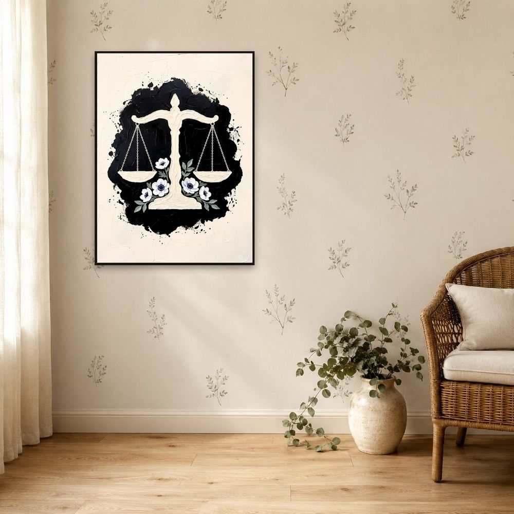 Libra Scales Zodiac — zodiac wall art print by Brunelvi — view 5