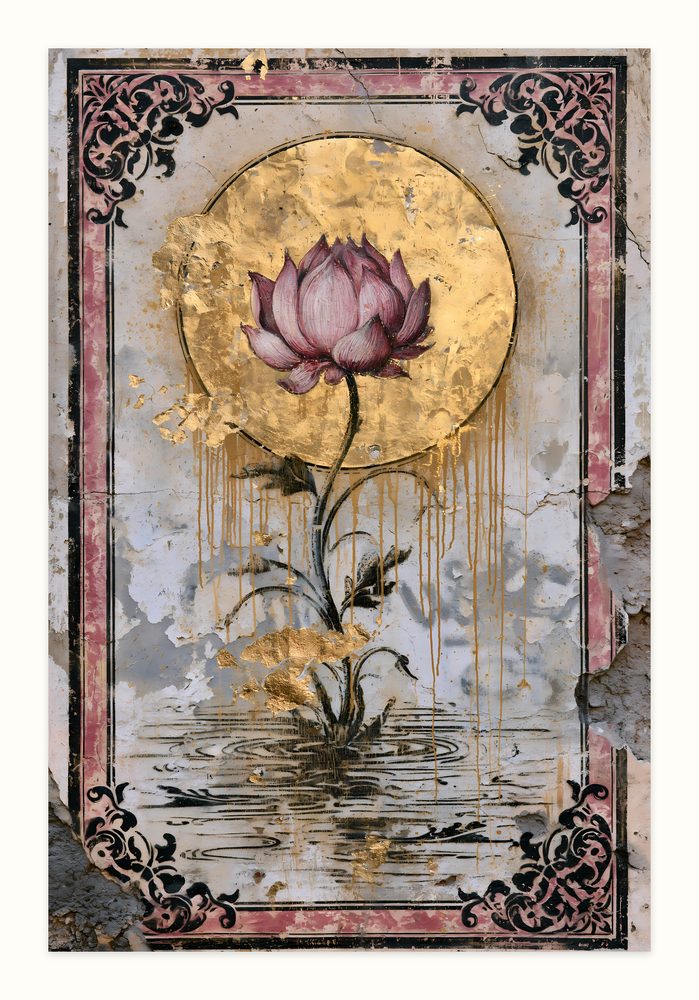 Lotus Street Art street art wall art by Brunelvi