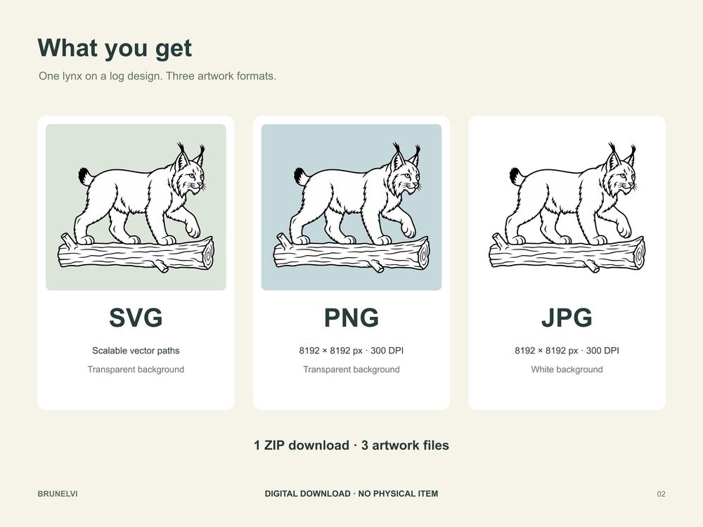 Lynx SVG — clipart svg+png+jpg clipart by Brunelvi — view 2