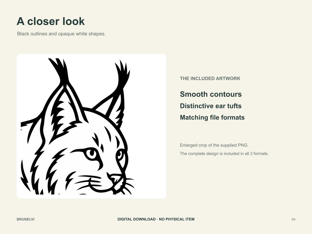 Lynx SVG — clipart svg+png+jpg clipart by Brunelvi — view 4