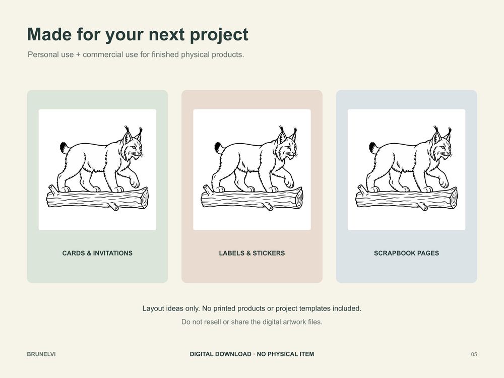 Lynx SVG — clipart svg+png+jpg clipart by Brunelvi — view 5