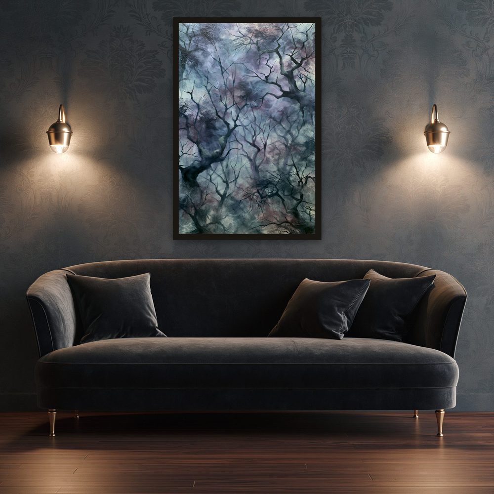 Misty Forest impasto oil painting wall art by Brunelvi — Ansicht 3
