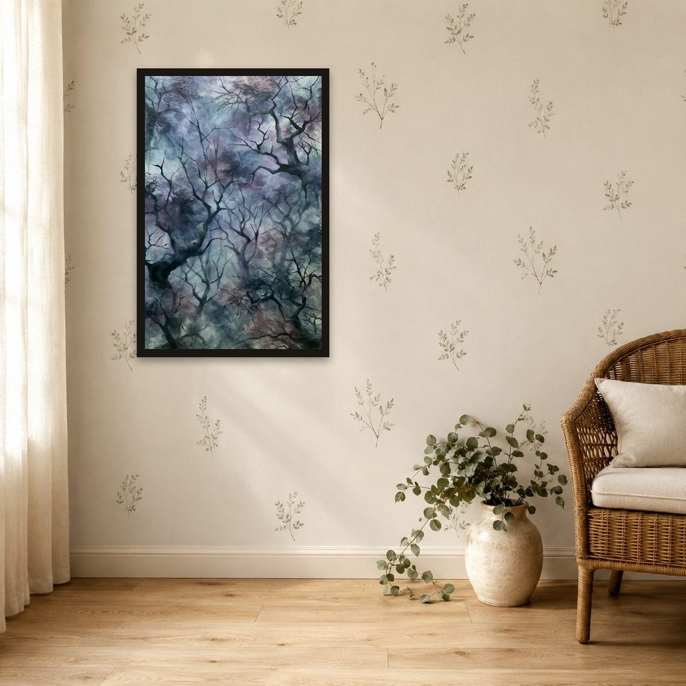Misty Forest impasto oil painting wall art by Brunelvi — Ansicht 4