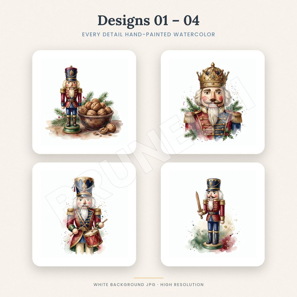 Nutcracker Clipart Bundle — jpg bundles (white bg) clipart by Brunelvi — view 3