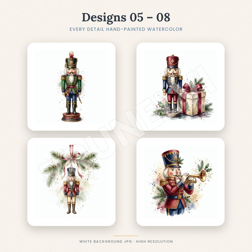 Nutcracker Clipart Bundle — jpg bundles (white bg) clipart by Brunelvi — view 4
