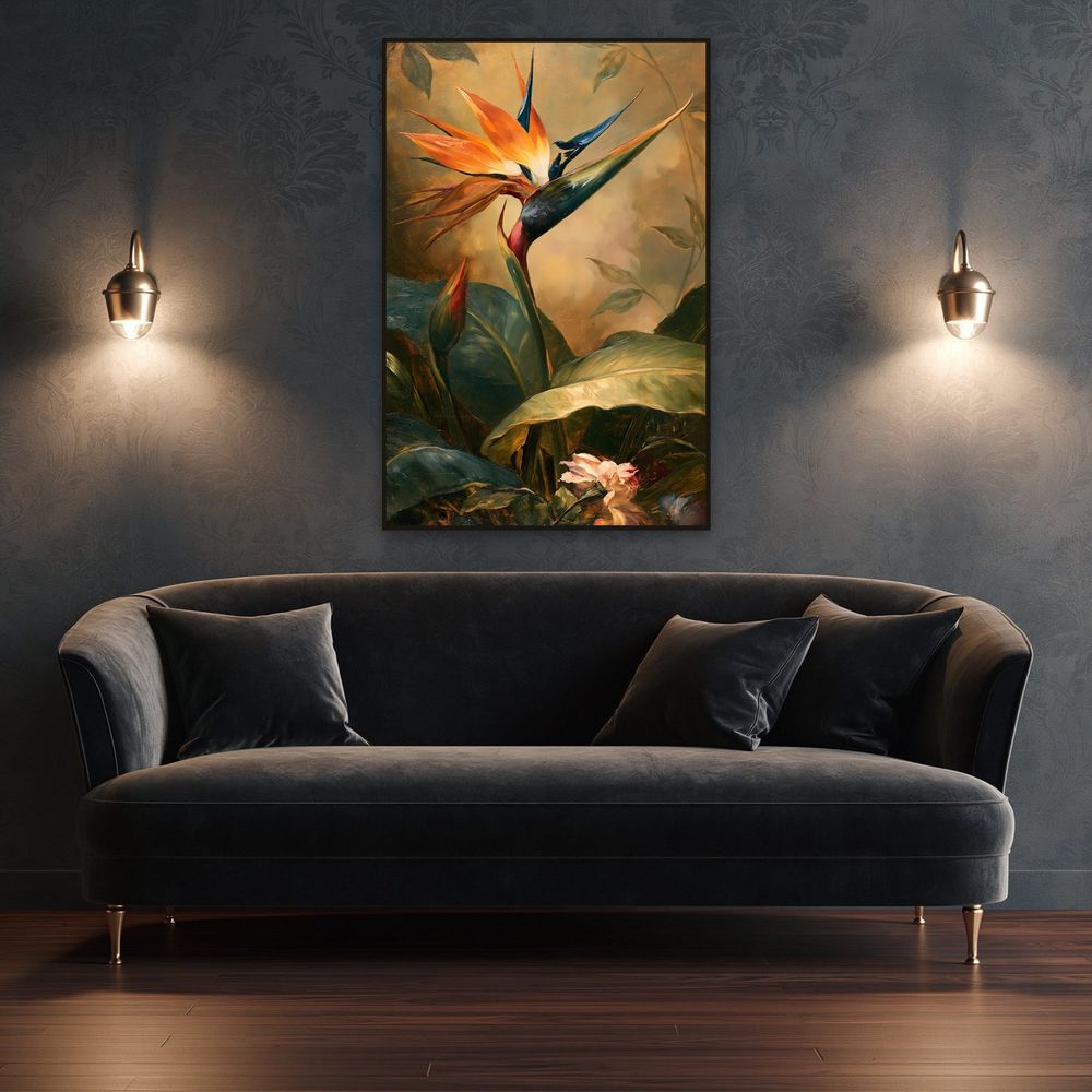 Old Master Bird of Paradise — florals wall art print by Brunelvi — view 4
