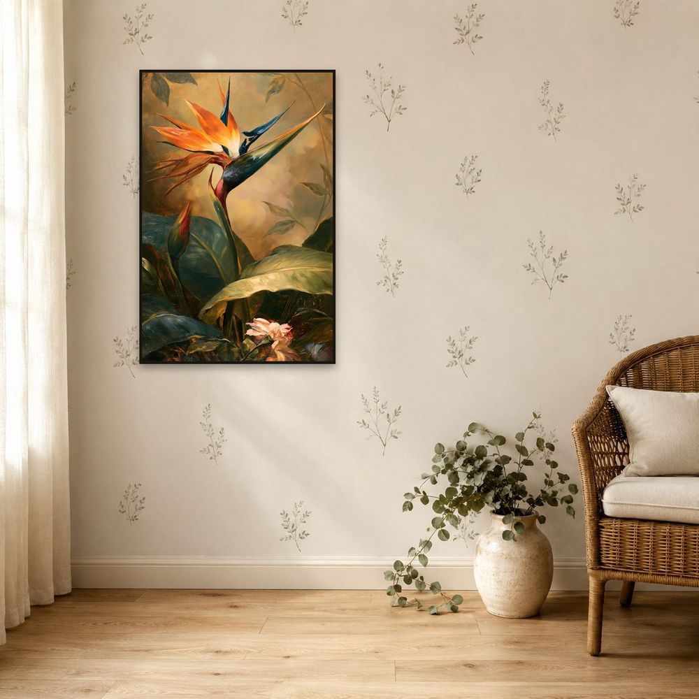 Old Master Bird of Paradise — florals wall art print by Brunelvi — view 5