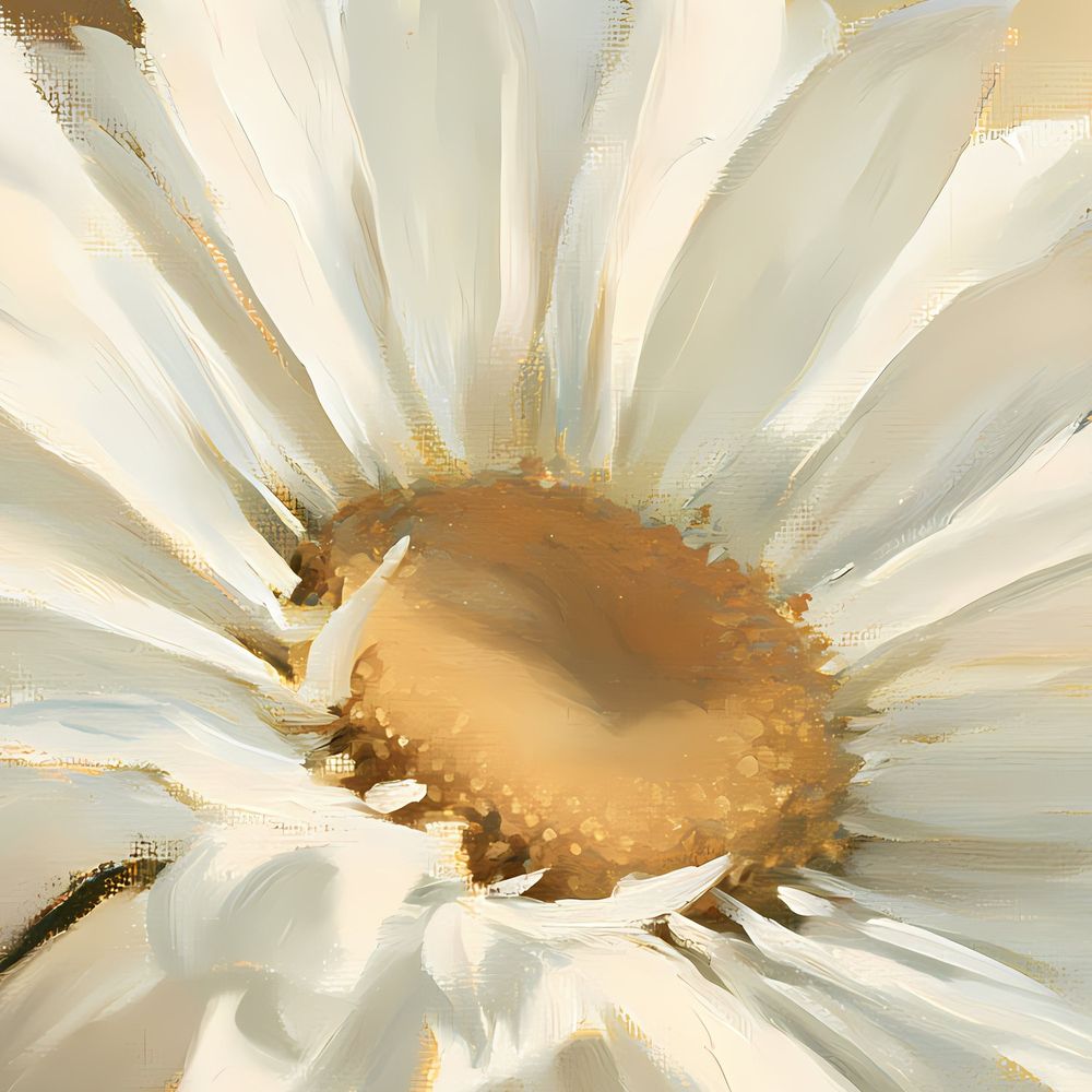 Old Master Shasta Daisy — florals wall art print by Brunelvi — view 2