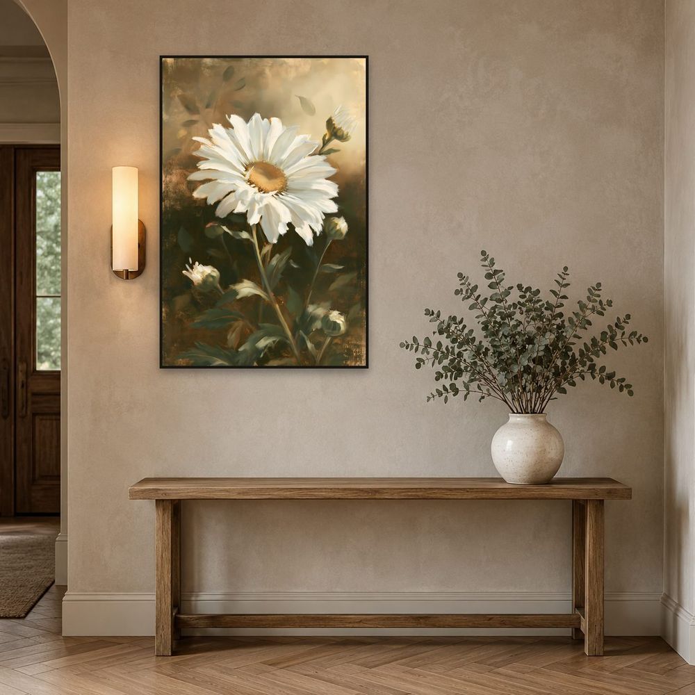 Old Master Shasta Daisy — florals wall art print by Brunelvi — view 3