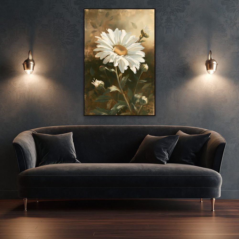 Old Master Shasta Daisy — florals wall art print by Brunelvi — view 4