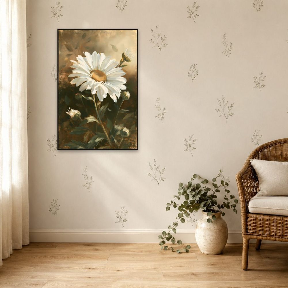 Old Master Shasta Daisy — florals wall art print by Brunelvi — view 5