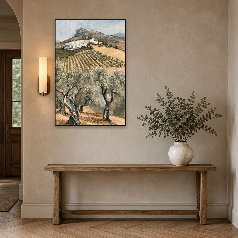 Olive Grove Village — landscapes wall art print by Brunelvi — view 3