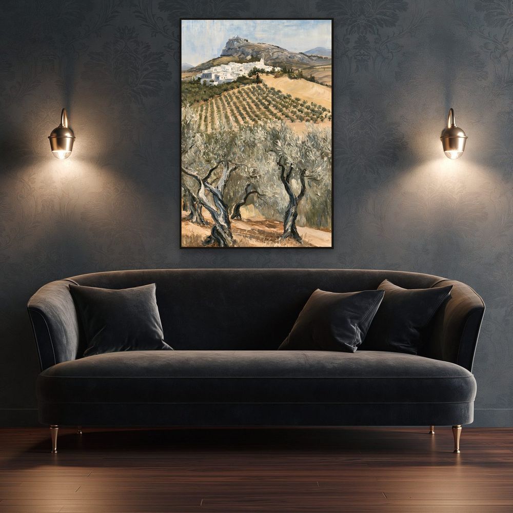 Olive Grove Village — landscapes wall art print by Brunelvi — view 4