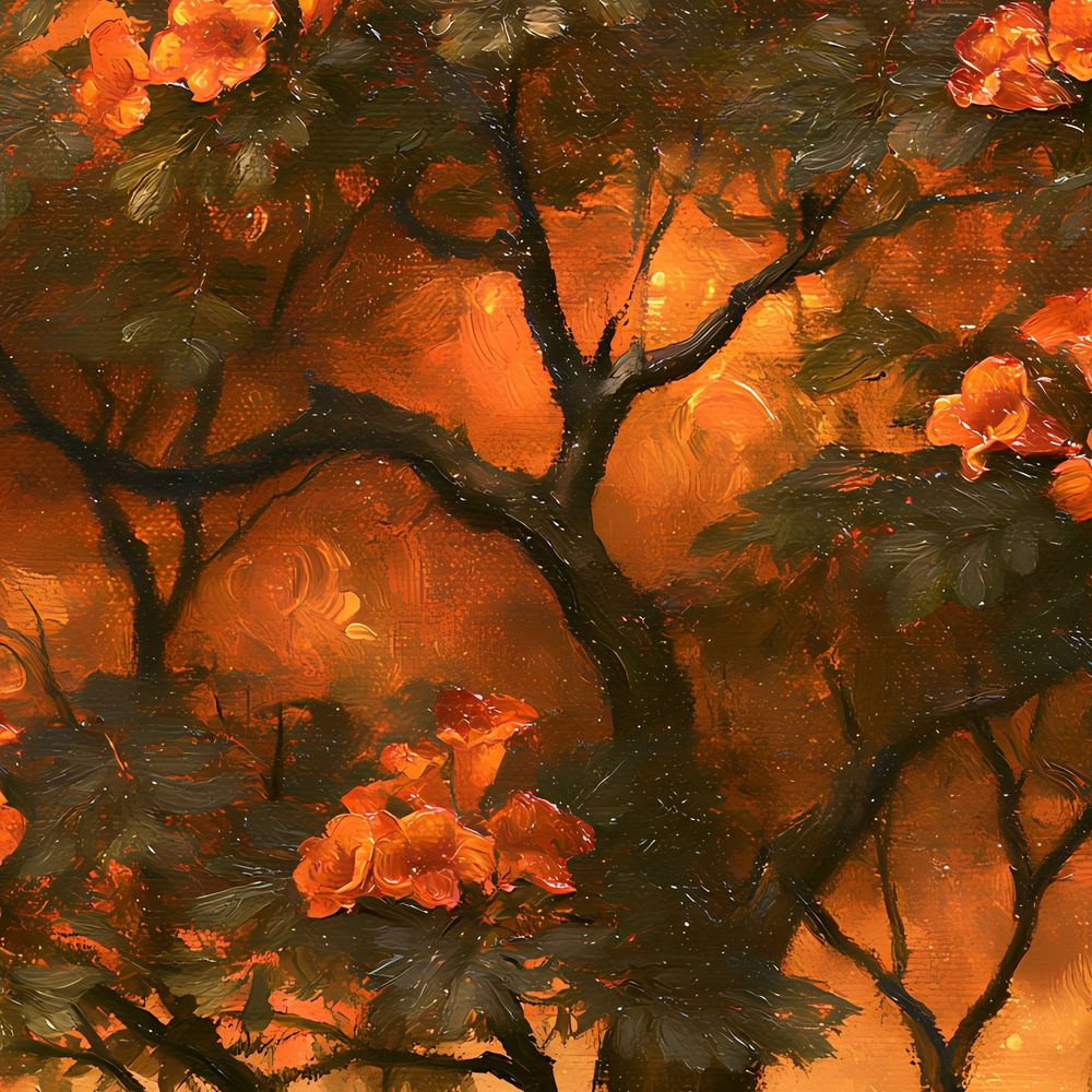 Orange Blossom Tree — landscapes art print by Brunelvi — view 2