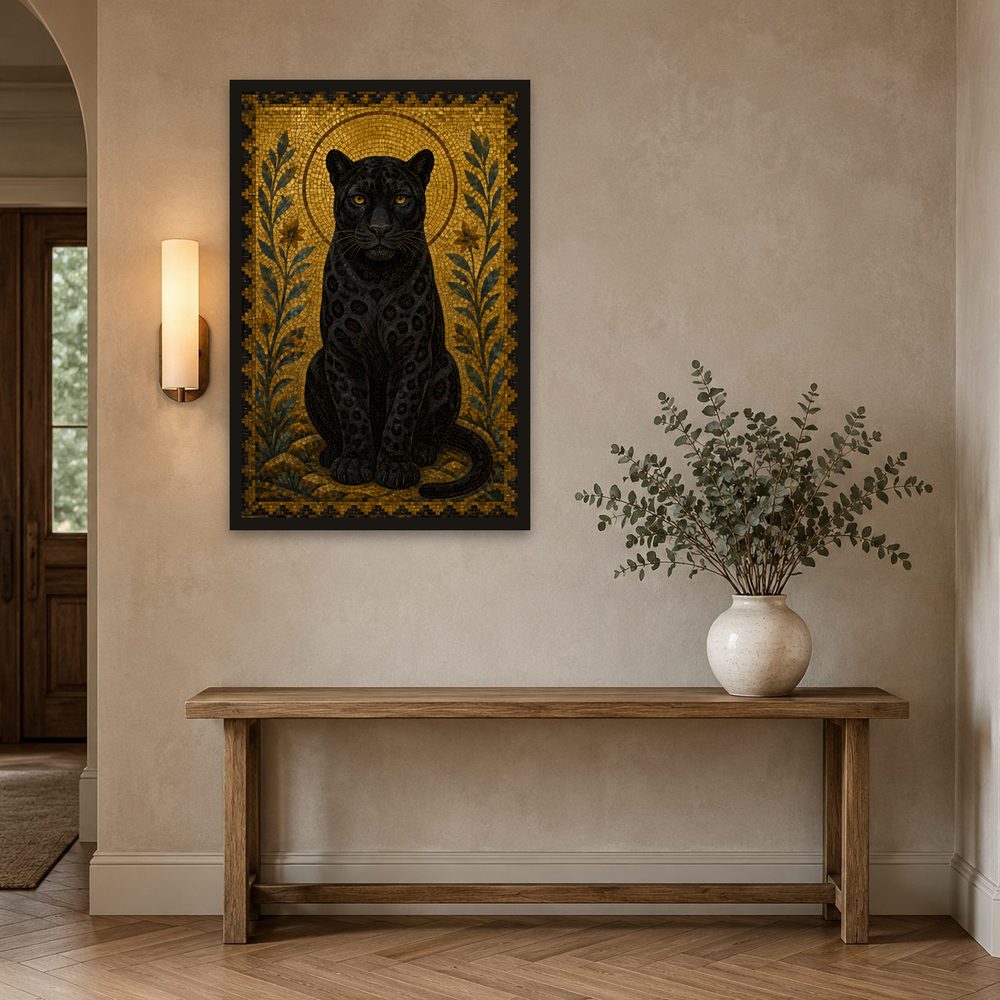 Panther Mosaic mosaic art wall art by Brunelvi — Ansicht 2