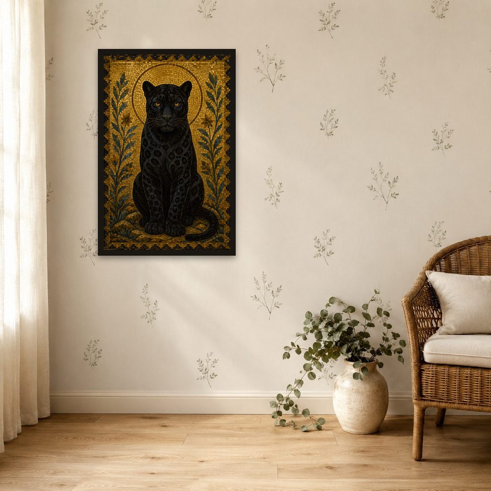 Panther Mosaic mosaic art wall art by Brunelvi — Ansicht 4