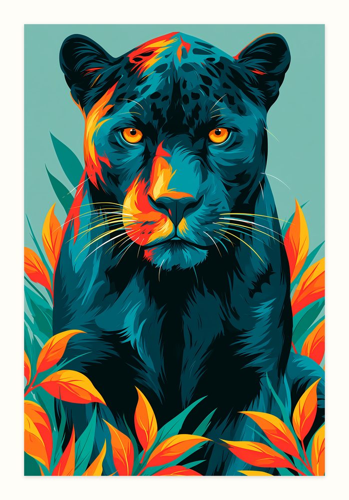 Panther Pop Art pop art wall art by Brunelvi