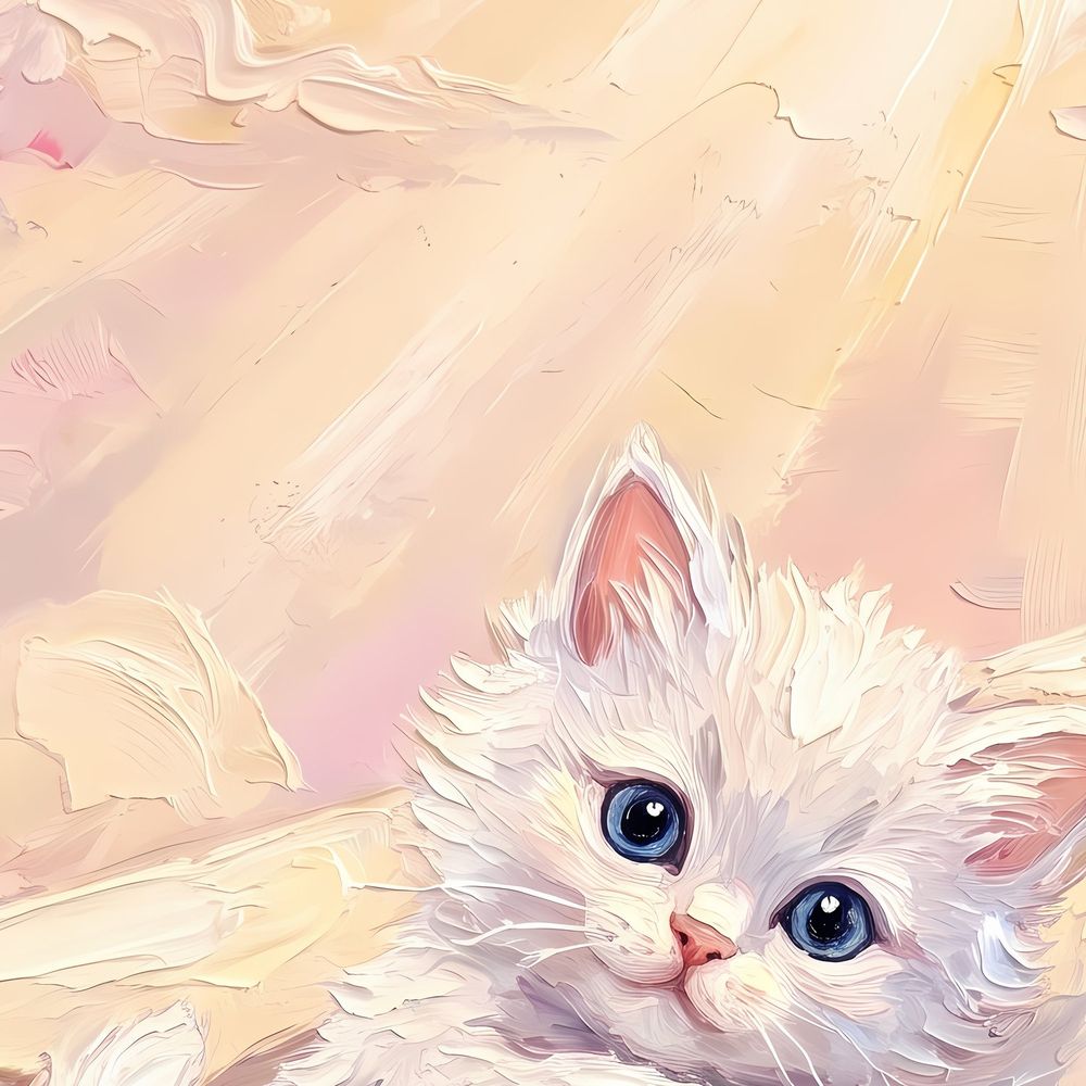 Paper Plane Kitten — kids & nursery wall art print by Brunelvi — view 2